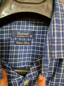 La Fanso Blue Checked Shirt | 40
