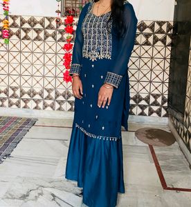 Beautiful Work Sharara Set With Bust 38