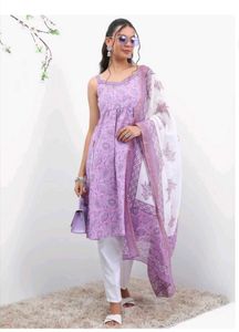 Elegant Purple Kurta Set