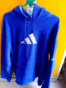 💯 Original Adidas Brand Unisex Blue Hoodie articl