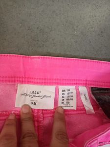 H&amp;M Neon Pink Jeans