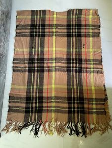 Burberry Plaid Cape Dress