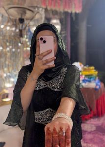 Elegant Olive Green Gown