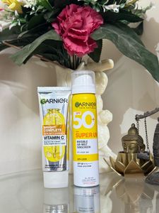 Face Wash And Sunscreen Spray