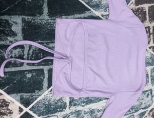Lavender Crop Top