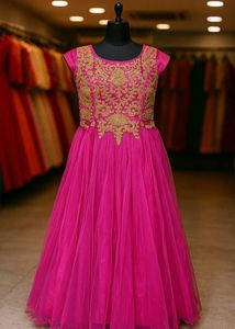 Pink Embellished Ethnic Gown