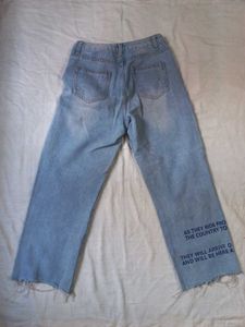 Y2k Blue Ripped Jeans