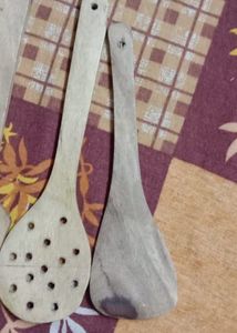 Vintage Wooden Utensil Set