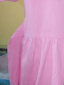 Pink Girls Dress with Belt