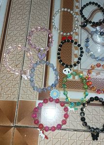 Beaded Charm Bracelets - Handmade