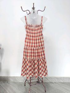 Plaid Tiered Sundress