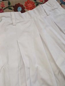 White Pleated Skirt
