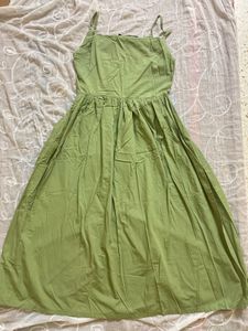 Olive Green A Line One piece