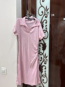 Cute Pink Polo Mini Dress