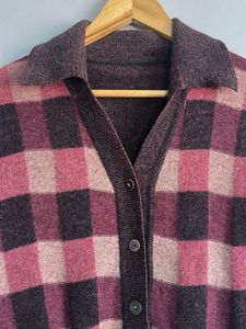 Vintage Plaid Cardigan