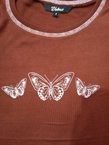 Brown Crop Top