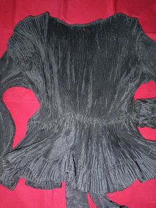 Vintage Black Tie-Front Wear