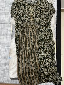 Mehendi Green kurta set ( Size:- S to M)