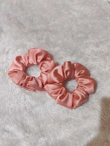 Pink Satin Hair Accessory Set