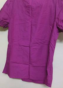 Purple Short Sleeve Top
