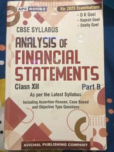 Analysis of Financial Statements Class XII