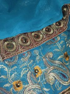 Blue Heavy Saree
