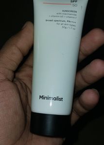 Minimalist Sunscreen Spf 50, PA++++, 50g