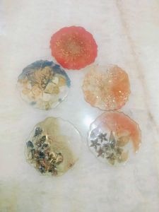 Resin Coaster Set Of 5 Fix Price