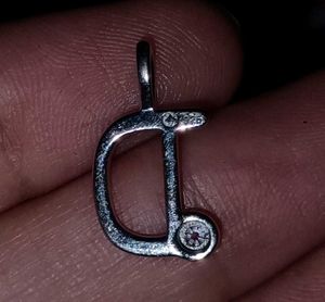 925 Silver &#34;D&#34; Alphabet Pendant