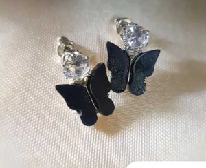 Butterfly &amp; Pearl Earring Set