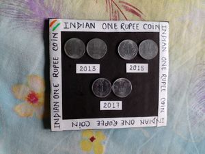 Indian One Rupee Coin Set