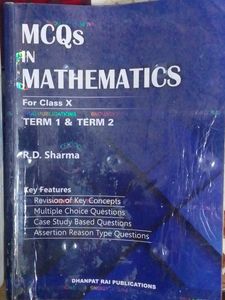 R.D Sharma Class 10th (X) With MCQ (Term 1 &amp; 2) 2022 Edition Maths Book Class Xth (10th)