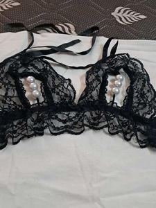 Like  New  Garter  Belt Bra N Panty  Combo