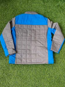 Heavy Quality Grey &amp; Blue Padded Jacket