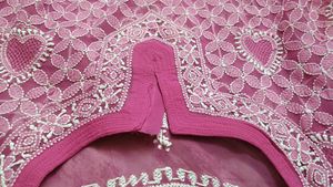 Pink Original Lukhnavi Embroidered Kurti