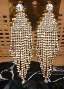 Sparkling Crystal Dangle Earrings