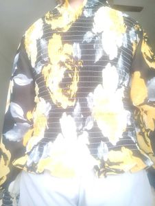 Yellow Puffed Sleeve Top