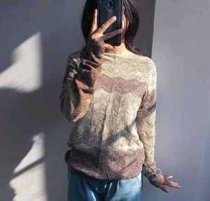 Patterned Knit Sweater