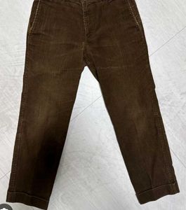 DARK BROWN CORDUROY JEANS