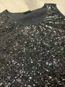 Black Sequin Top