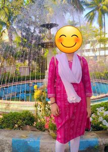 Pink  Printed Kurti