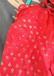 Red Printed Kurta