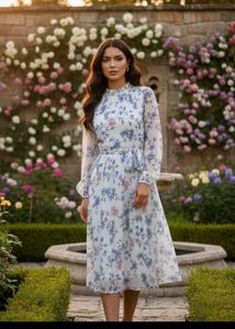 Floral Print Midi Dress