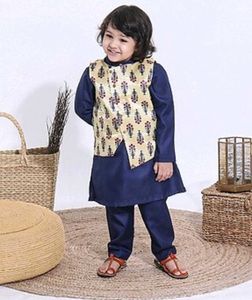 Boys Ethnic Kurta Pyjama With Jacket