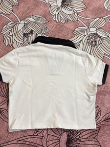 Cute White &amp; Black T-Shirt