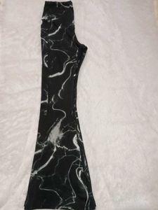 Marble Print Flare Leggings