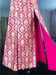 Heavy Party Wear - Lehenga and long Kurti With dup