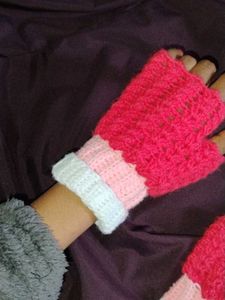 Handmade Crochet Fingerless Gloves