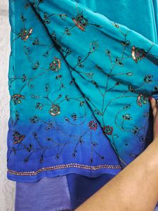 sequence saree