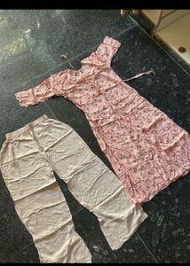Floral Pink Kurta Set